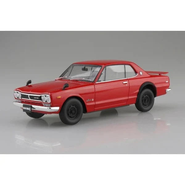 Aoshima 1/24 Snap KPGC10 Skyline HT 2000 GT - R 1970 Red - Hobbytech Toys