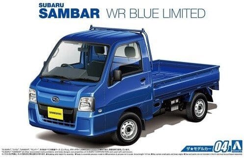 Aoshima 1/24 Subaru TT2 Sambar WR Blue Limited 2011 Plastic Model Kit - Hobbytech Toys