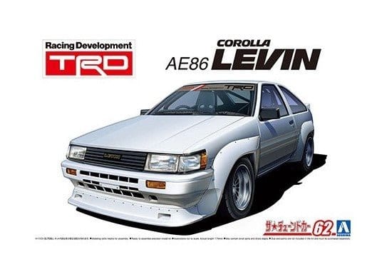 Aoshima 1/24 Trd AE86 Corolla Levin 1983 Toyota Plastic Model Kit - Hobbytech Toys