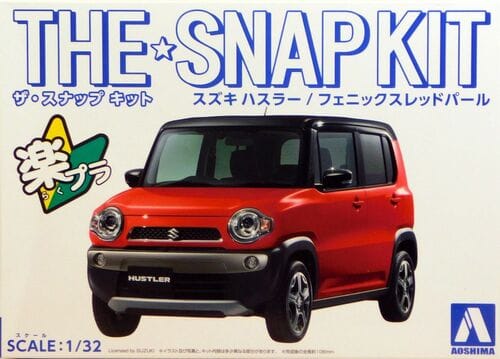 Aoshima 1/32 SNAP Suzuki Hustler (Phoenix Red Pearl) Model Kit