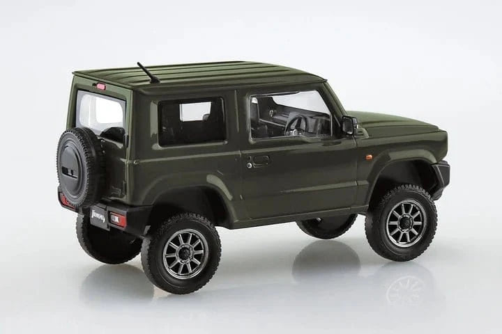 Aoshima 1/32 SNAP Suzuki Jimny Custom Wheel (Jungle Green) Kit - Hobbytech Toys