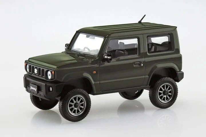 Aoshima 1/32 SNAP Suzuki Jimny Custom Wheel (Jungle Green) Kit - Hobbytech Toys