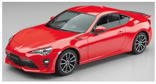 Aoshima 1/32 Snap Toyota 86 (Pure Red) Plastic Model Kit