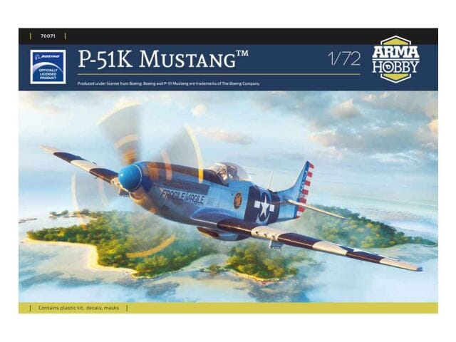 Arma Hobby 70071 P-51K Mustang 1/72 model kit artwork
