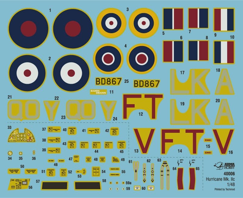 Arma Hobby 40006 1/48 Hawker Hurricane Mk.IIc Jubilee Plastic Model Kit - Hobbytech Toys