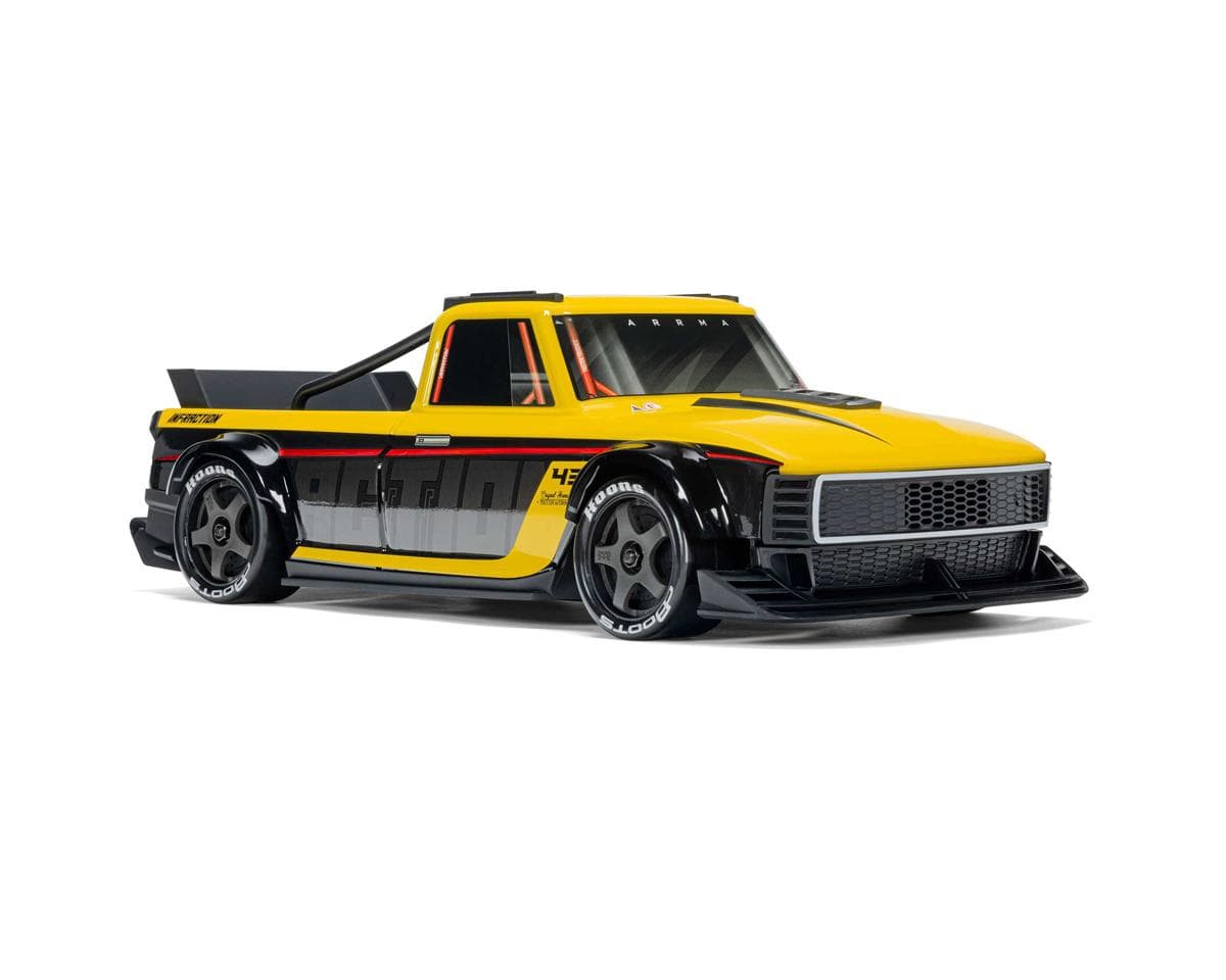 Arrma Infraction Grom 3S BLX 4X4 1/12 All-Road Truck RTR - Yellow