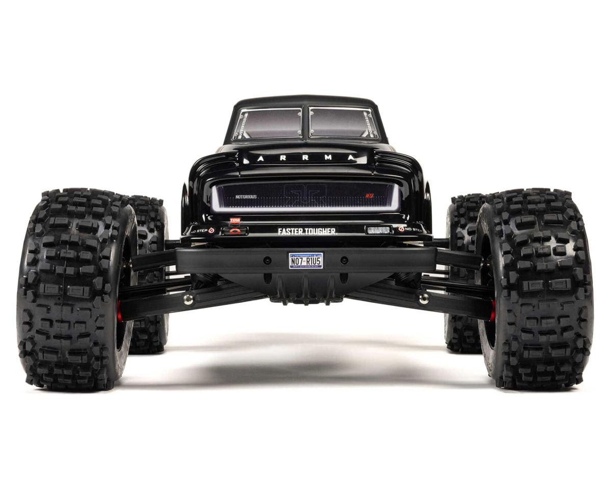 Arrma Notorious 6S BLX 4X4 1/8 Stunt Truck, RTR, Black