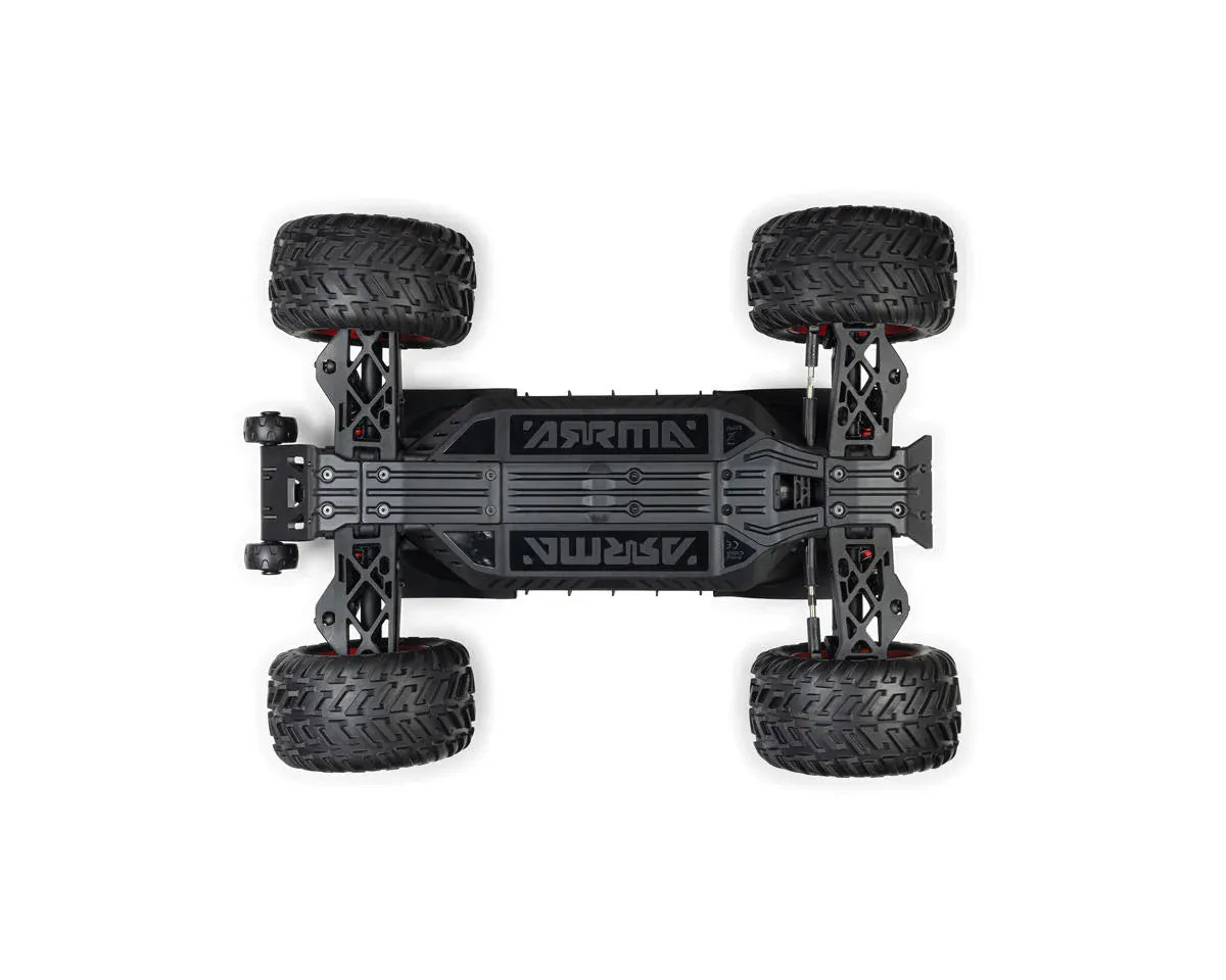 Arrma Quake 4S BLX 1/8 4X4 Monster Truck RTR - Black/Red