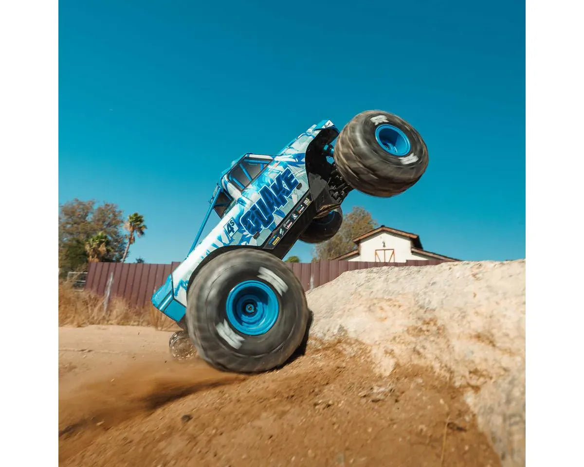 Arrma Quake 4S BLX 1/8 4X4 Monster Truck, RTR, White/Blue