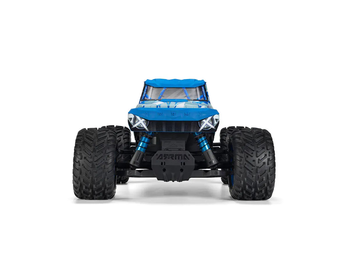 Arrma Quake 4S BLX 1/8 4X4 Monster Truck, RTR, White/Blue