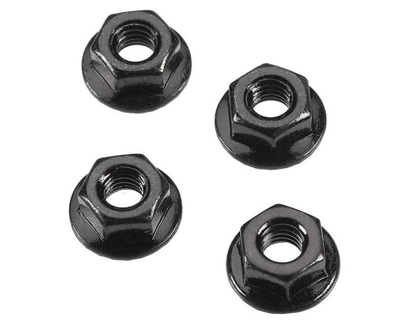 ARRMA ARAC9750 4mm serrated flange wheel nuts (4pcs)