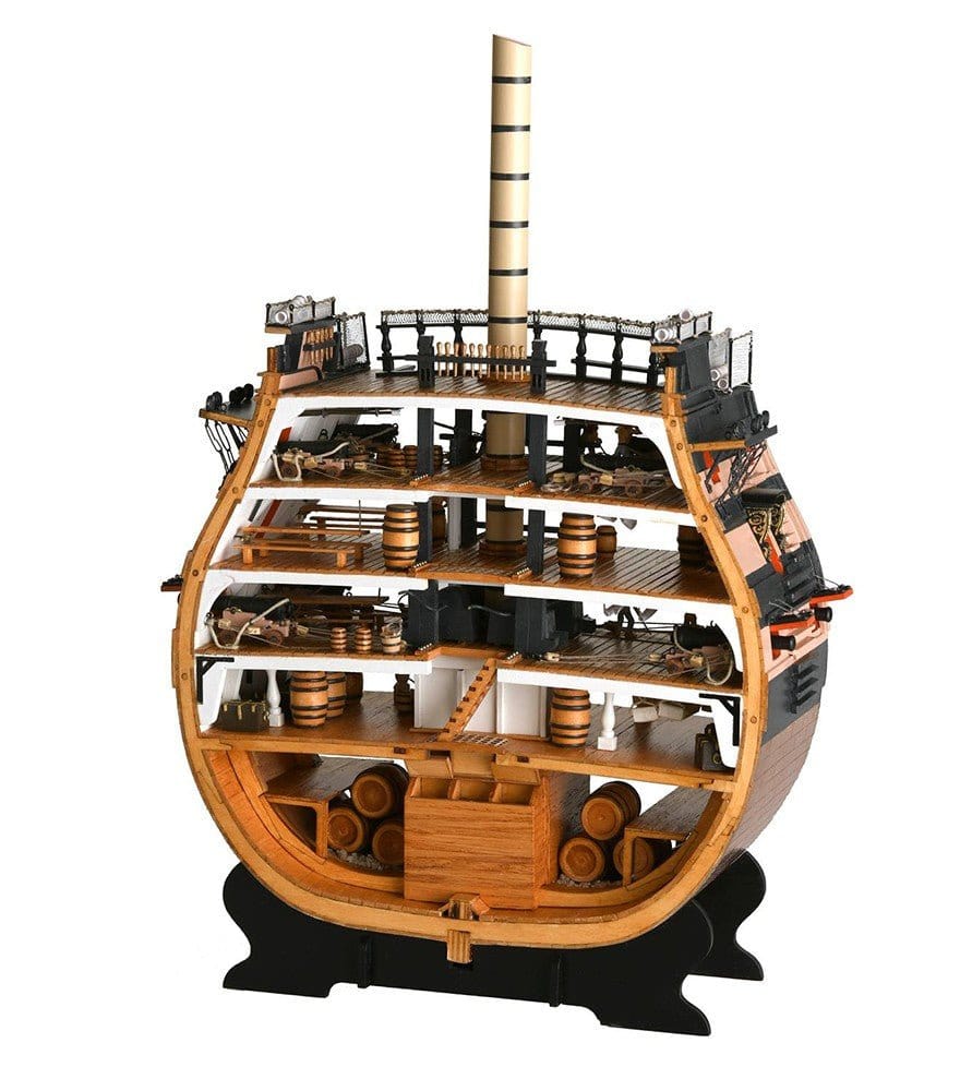 Artesania 1/72 HMS Victory Cross - Section Wooden Model Kit - Hobbytech Toys