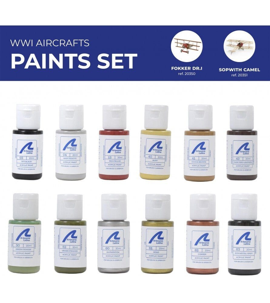 Artesania Paint Set for Airplanes #20350 & #20351 - Hobbytech Toys