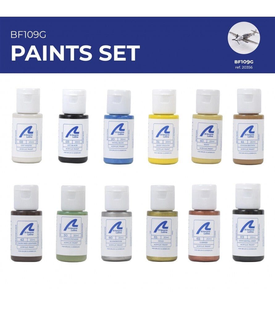Artesania Paint Set for BF109G #20356 - Hobbytech Toys