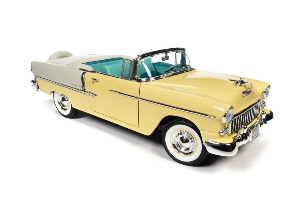 Autoworld 1/18 1955 Chevy Belair Convertible Diecast Model - Hobbytech Toys