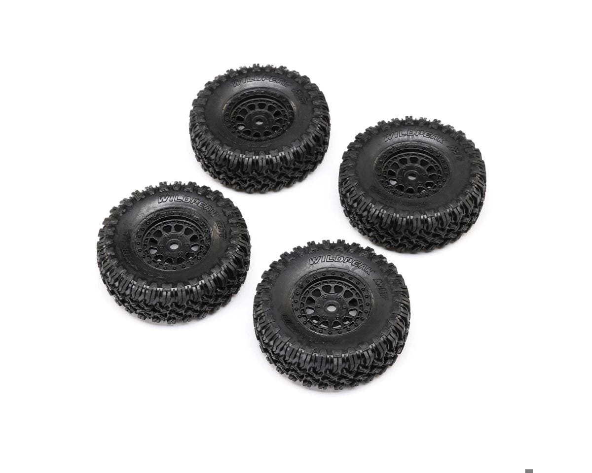 Axial 1.0 Black Rhino Primm & Falken M/T Tyres, 4pcs, SCX24 - genuine Axial product AXI-1538