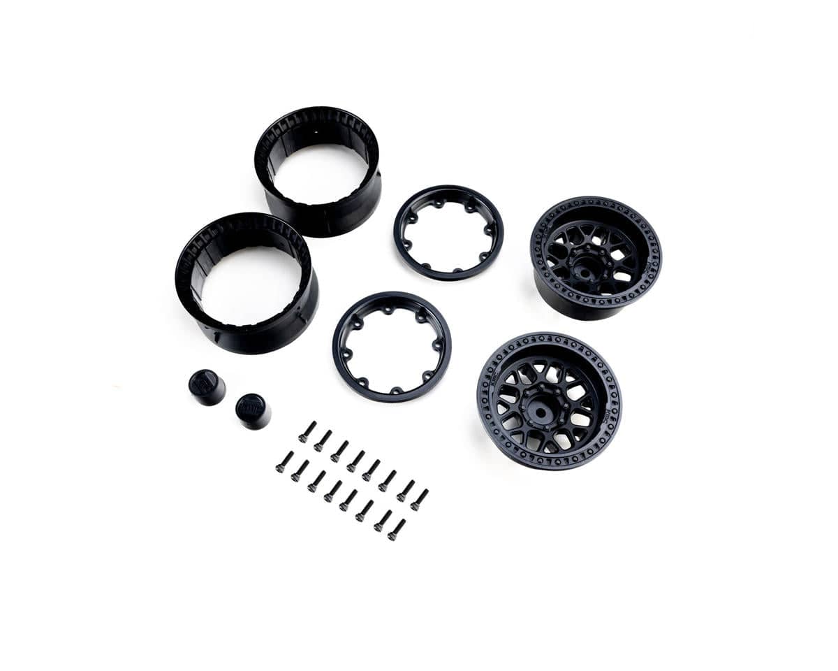 Axial 1.9 KMC Grenede Beadlock Wheels Black (2) AXI-4318
