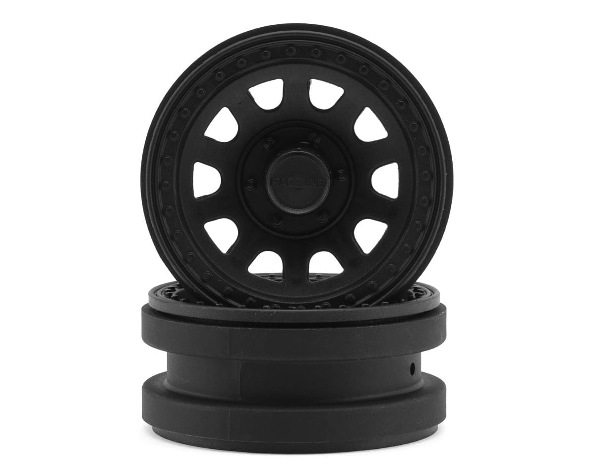 Axial 1.9 Raceline Daytona Beadlock Wheels Black (2) AXI-3872