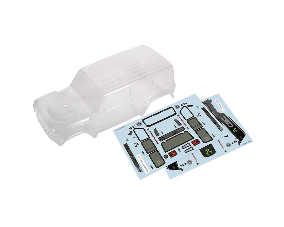Axial 2019 Jeep Wrangler JLU CRC Clear Body, SCX24 - AXI200000