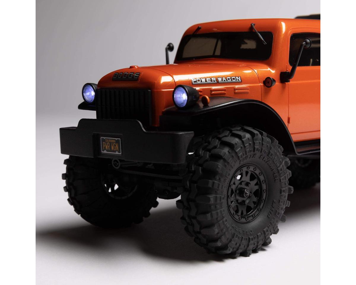 Axial AXI00007T1 SCX24 40's 4 Door Dodge Power Wagon Rock Crawler RTR Orange - Hobbytech Toys
