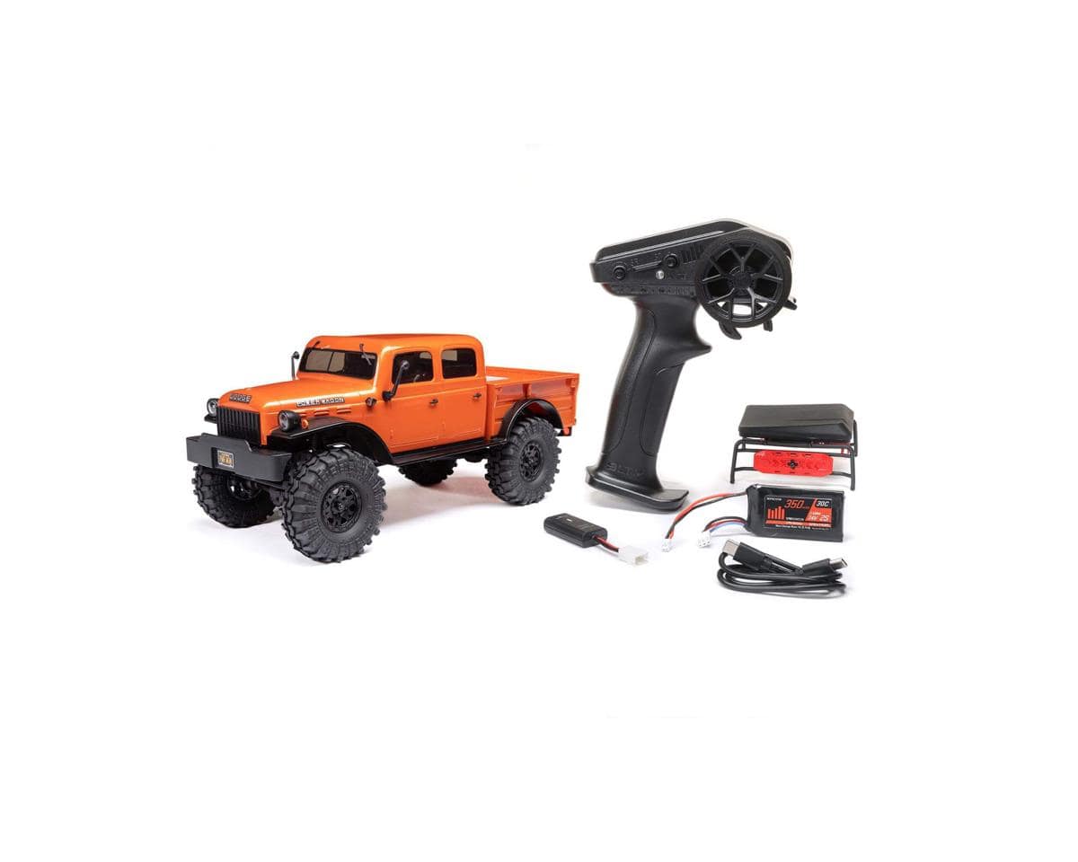 Axial AXI00007T1 SCX24 40's 4 Door Dodge Power Wagon Rock Crawler RTR Orange - Hobbytech Toys