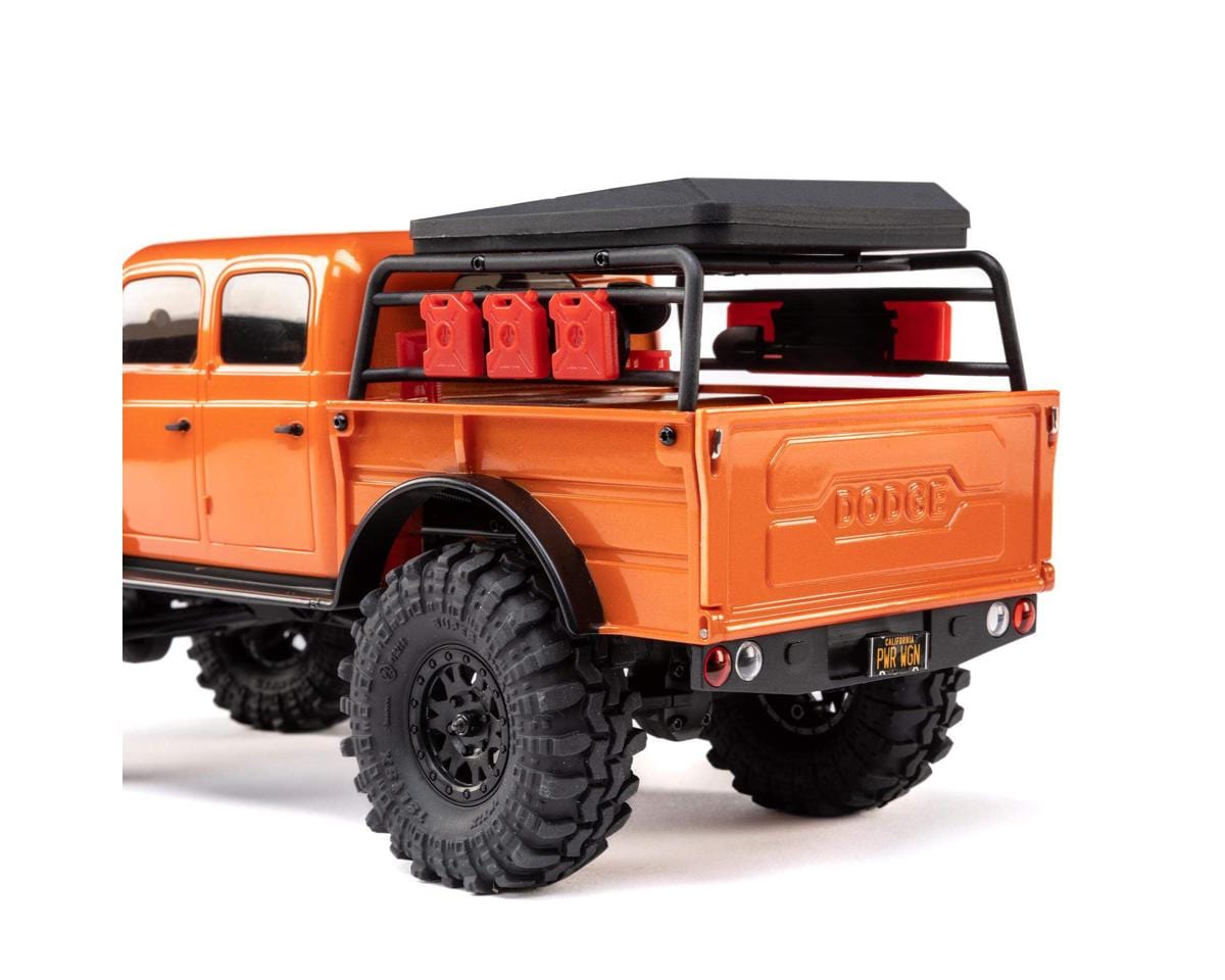 Axial AXI00007T1 SCX24 40's 4 Door Dodge Power Wagon Rock Crawler RTR Orange - Hobbytech Toys