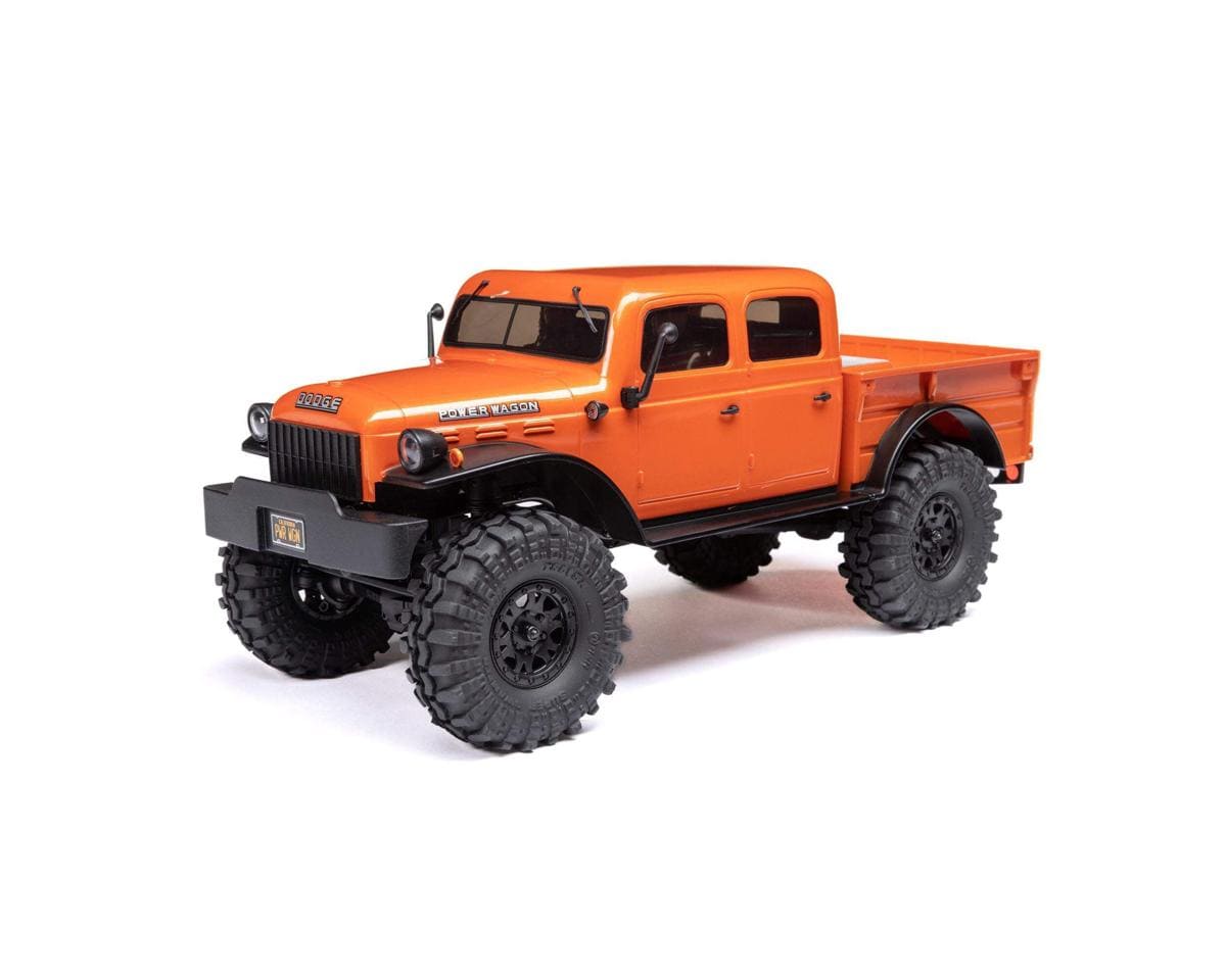 Axial AXI00007T1 SCX24 40's 4 Door Dodge Power Wagon Rock Crawler RTR Orange - Hobbytech Toys