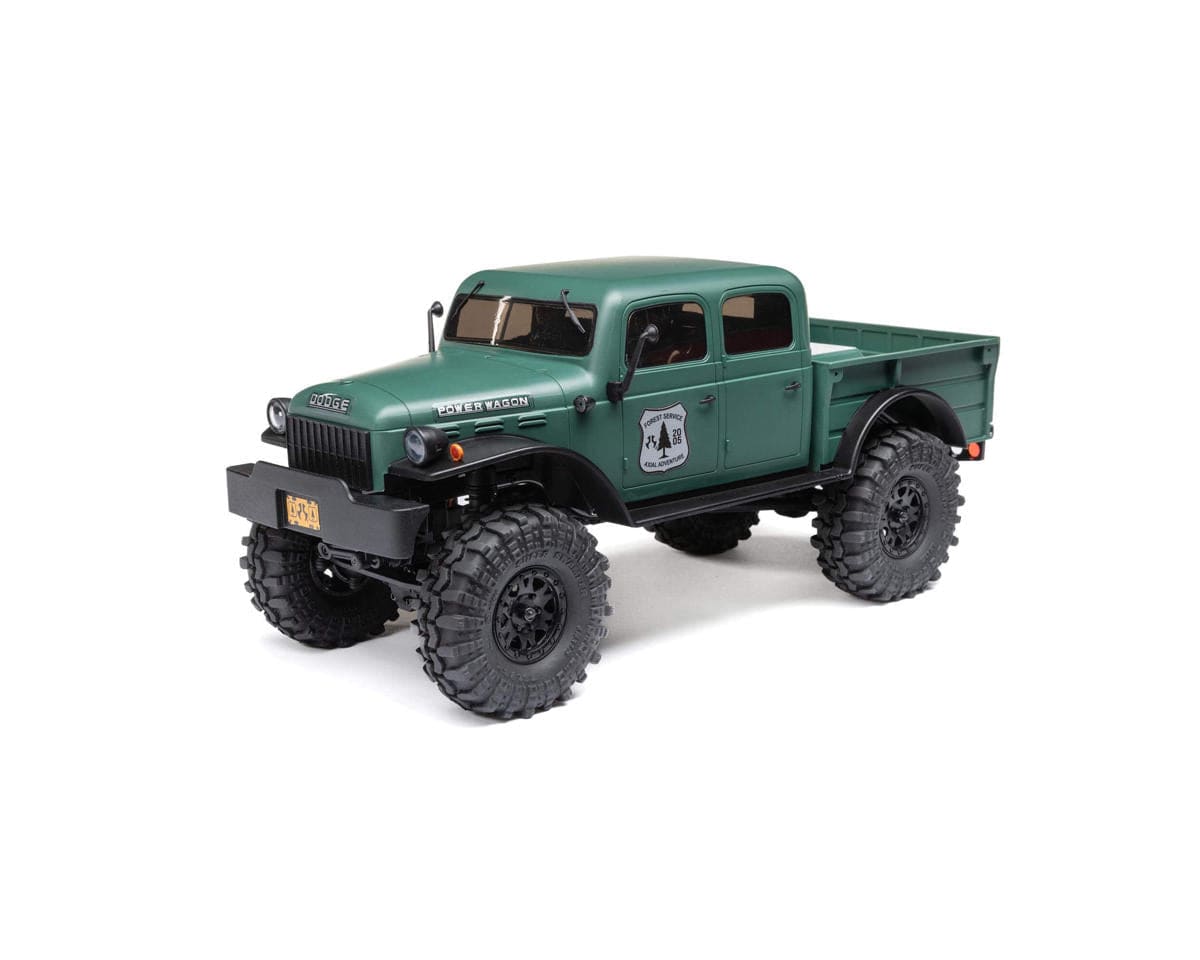 Axial AXI00007T2 SCX24 40's 4 Door Dodge Power Wagon Rock Crawler RTR Green - Hobbytech Toys
