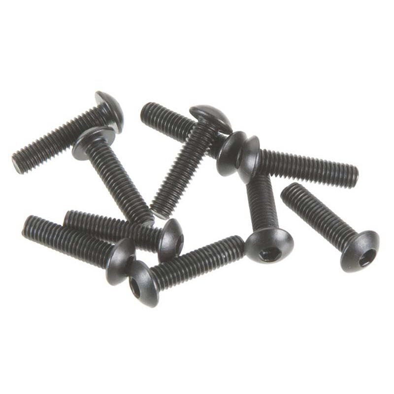 Axial M3x12mm Black Button Head Screws (10) - AXIC0116