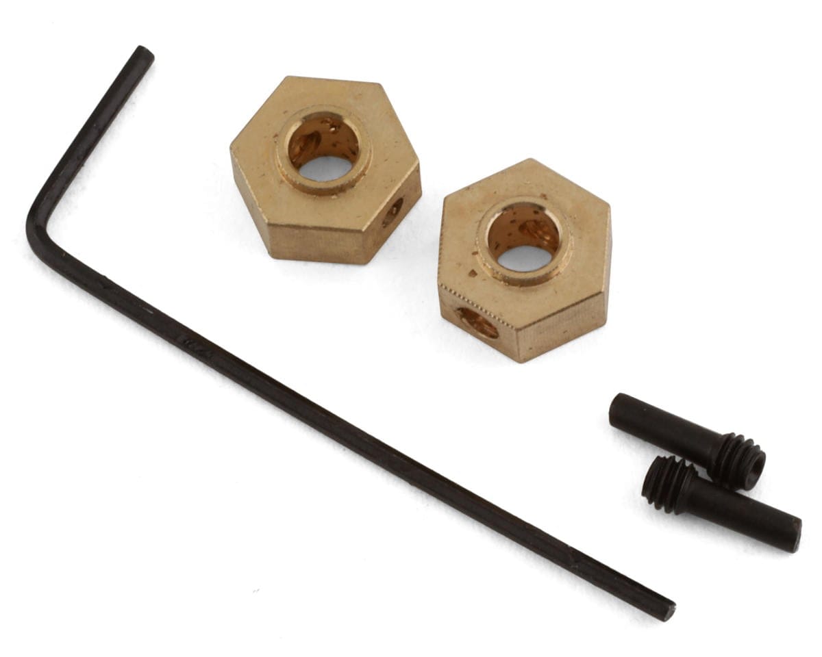 Axial Brass 1.0g Hex Hub, 2pcs, SCX24, AX24 - genuine Axial product AXI302002