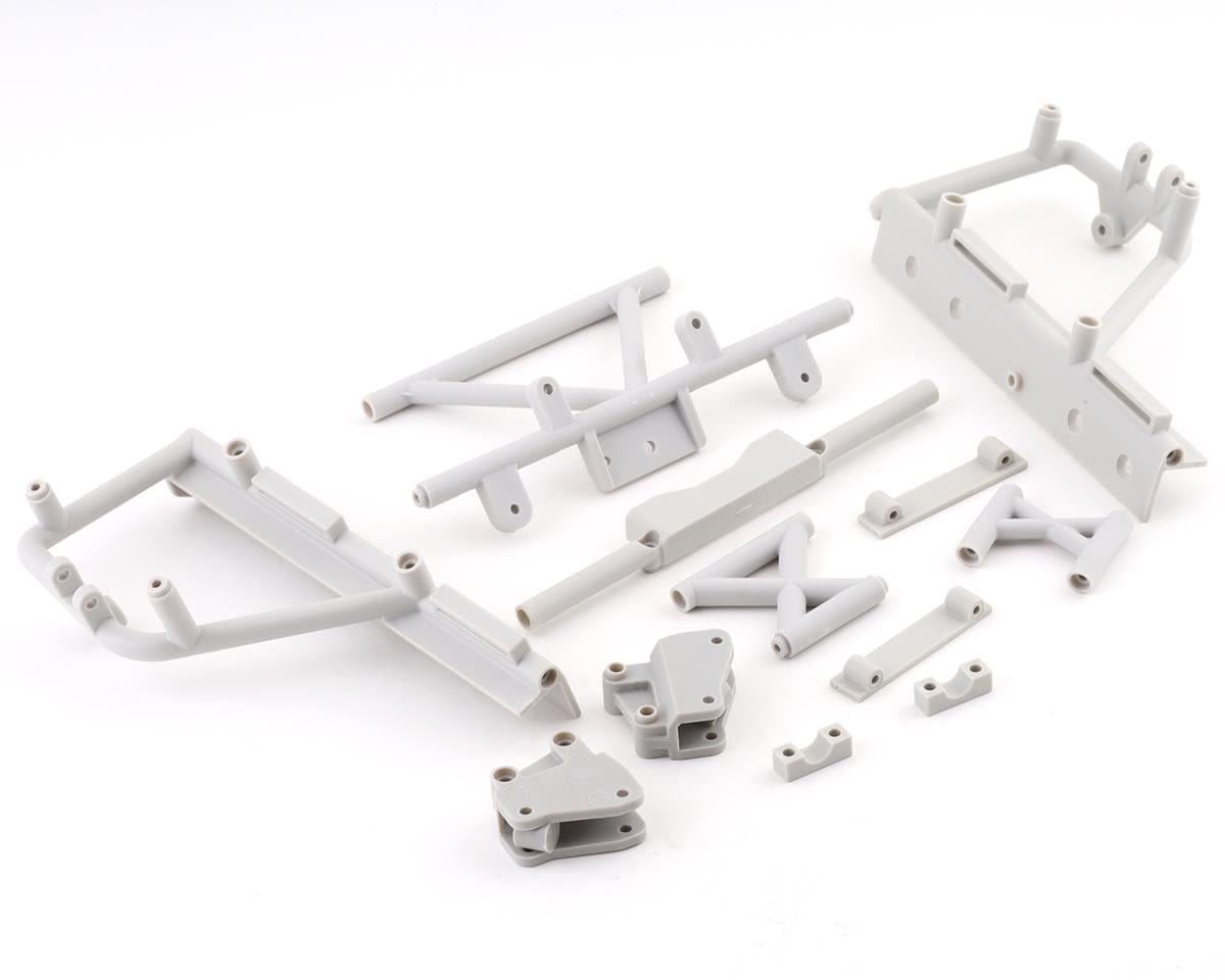 Axial RBX10 Cage Supports and Battery Tray Gray AXI231039