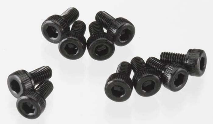 Axial M3x6mm Cap Head Screw Black Oxide 10pcs AXIC0830 AXA083