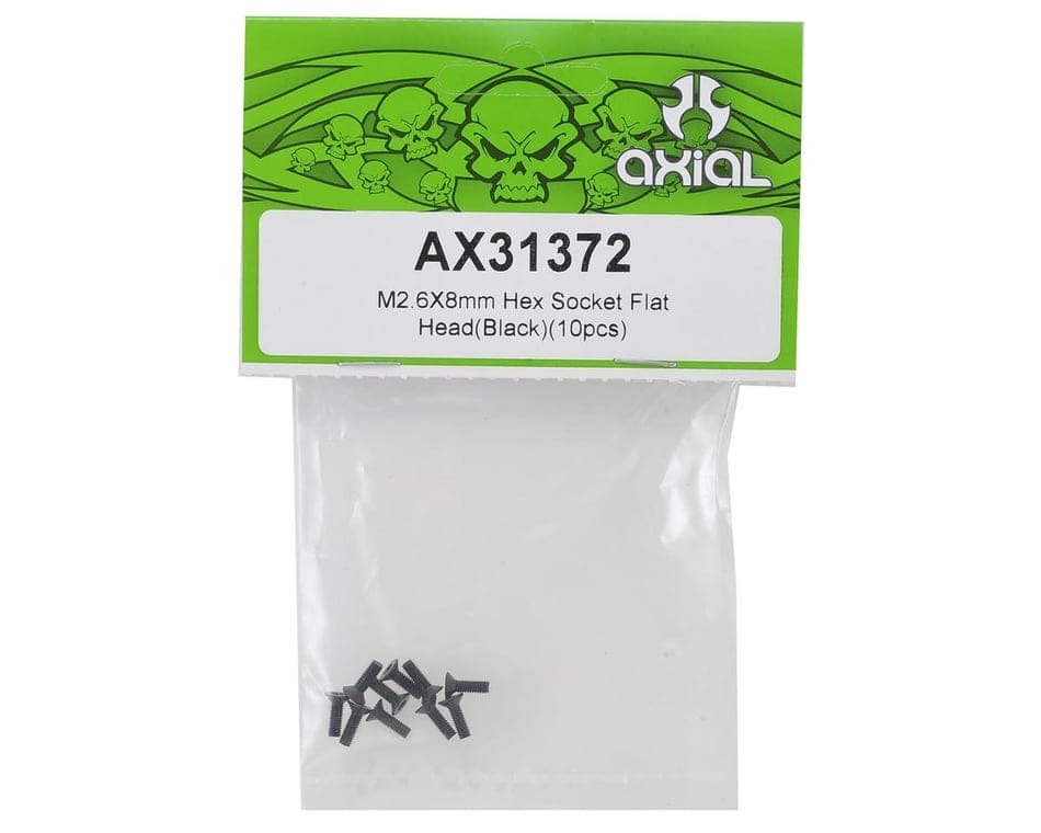 Axial M2.6 x 8mm Hex Socket Flat Head Screws AXIC3372 AX31372