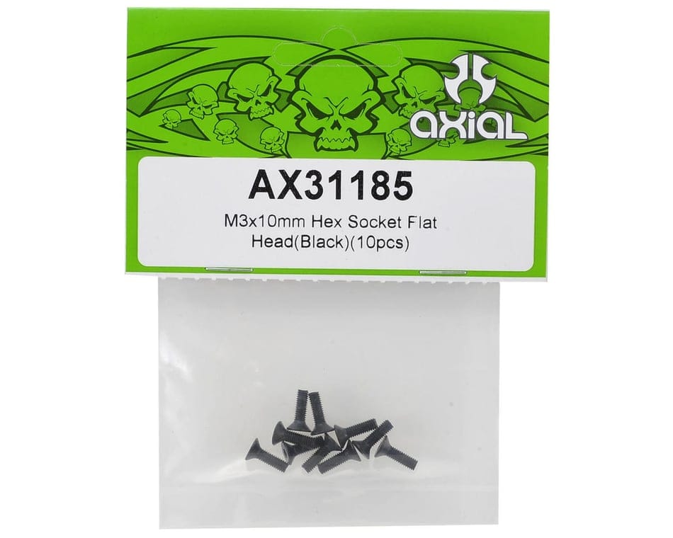 Axial M3 x 10mm Hex Socket Flat Head Screws AXIC1185 AX31185