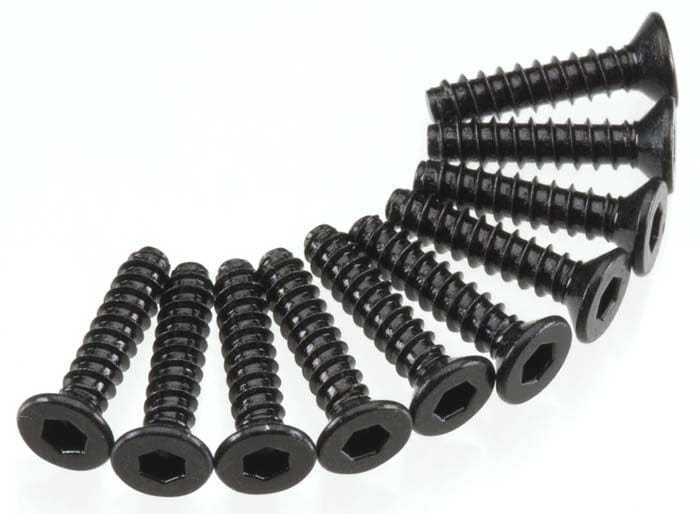 Axial M2.5x12mm Tapping Flat Head Screw 10pcs AXIC0119 AXA1260