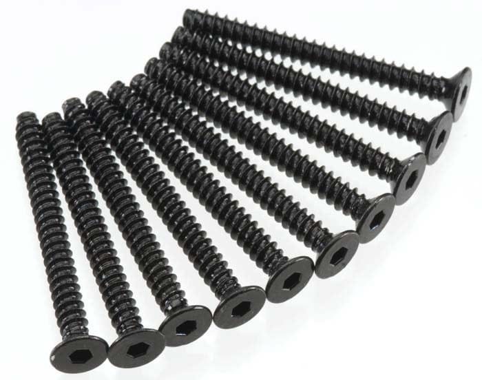 Axial M3x30mm Tapping Flat Head Screw Black 10pcs AXIC0132 AXA471