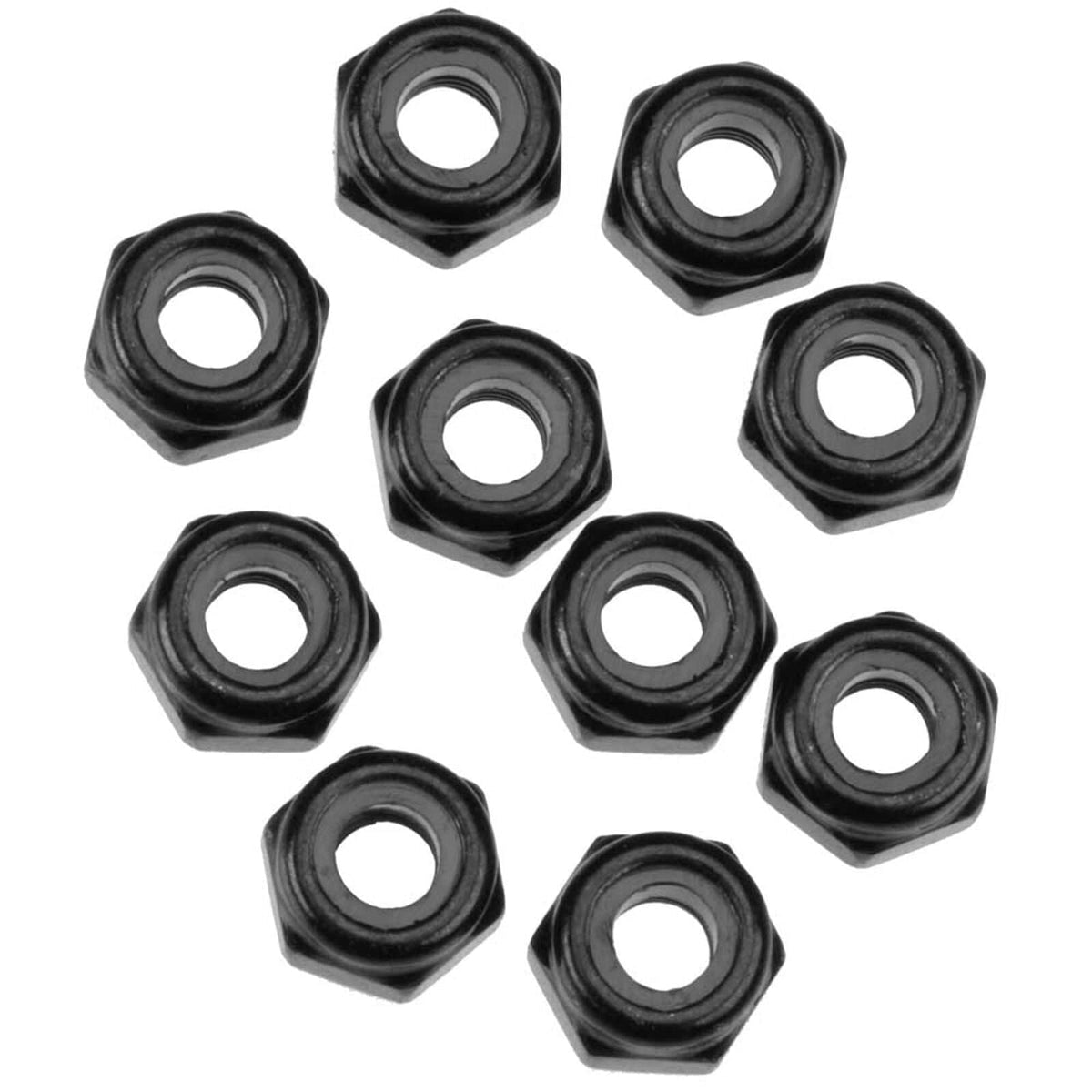Axial AXA1053 M3 Black Nylon Locking Hex Nuts 10pcs AXIC1053
