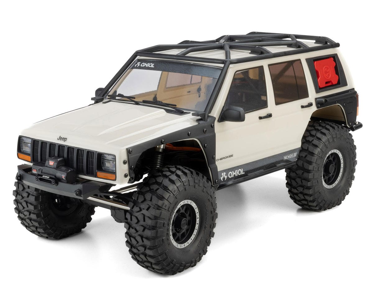 Axial SCX10 III Jeep Cherokee XJ 1/10 4X4 Rock Crawler, RTR, White