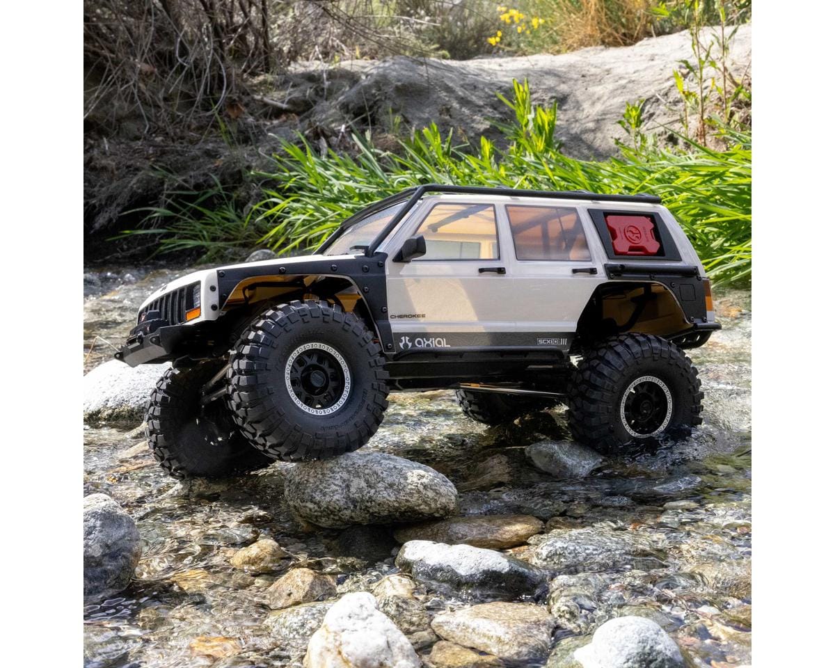 Axial SCX10 III Jeep Cherokee XJ 1/10 4X4 Rock Crawler, RTR, White