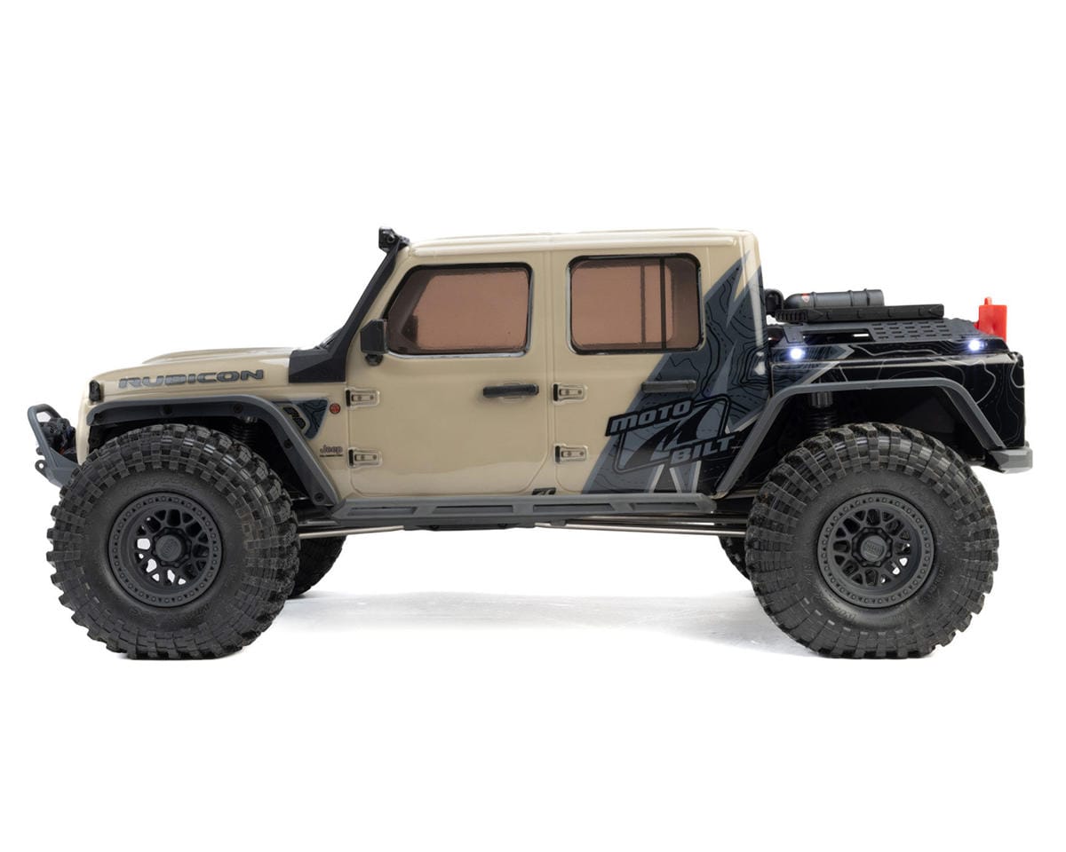 Axial SCX10 III Motobilt Waypoint Jeep JT Gladiator 1/10 4X4 Rock Crawler RTR, Tan