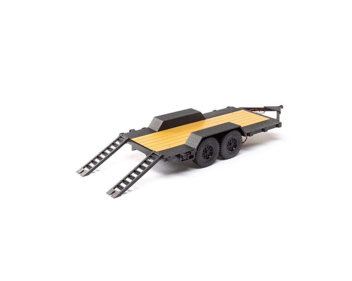 Axial SCX24 Flat Bed Vehicle Trailer with LED Tail Lights - Hobbytech Toys