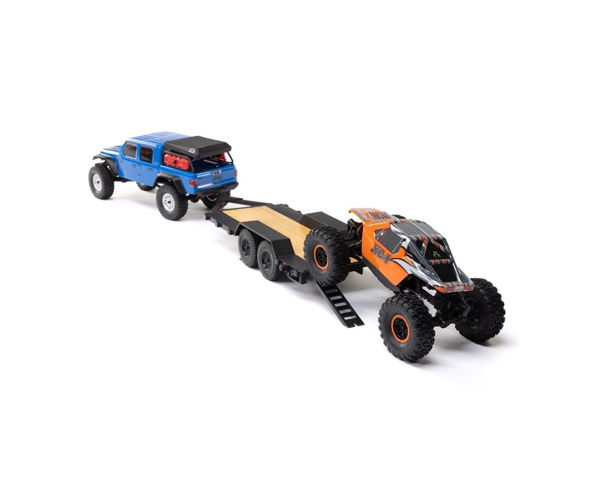 Axial SCX24 Flat Bed Vehicle Trailer with LED Tail Lights - Hobbytech Toys