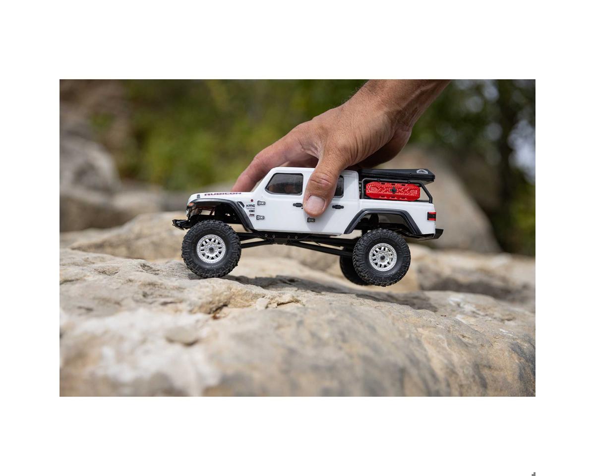 Axial SCX24 Jeep Gladiator 1/24 RC Crawler RTR, White, AXI00005V2T4 - Hobbytech Toys