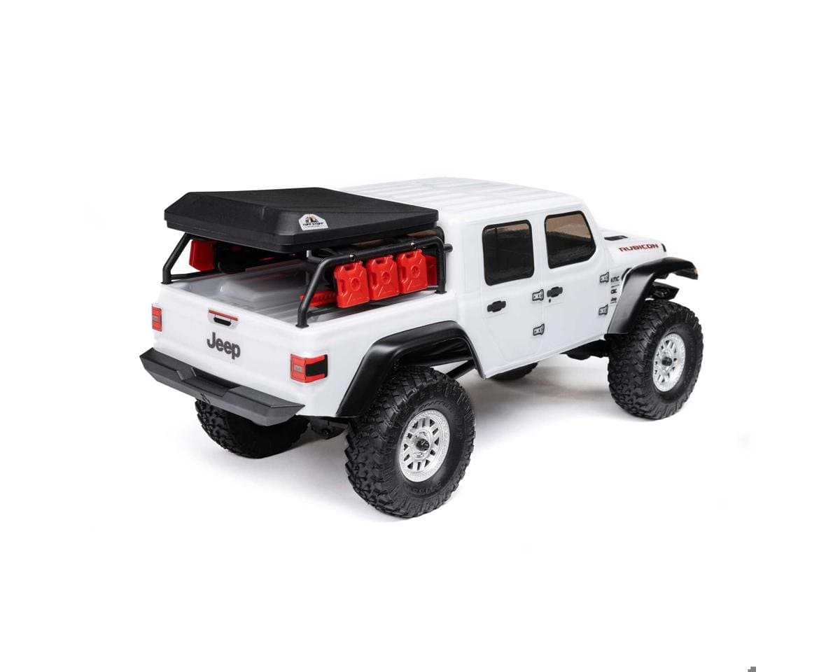 Axial SCX24 Jeep Gladiator 1/24 RC Crawler RTR, White, AXI00005V2T4 - Hobbytech Toys