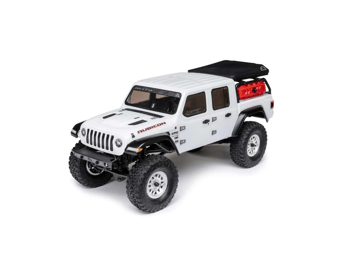 Axial SCX24 Jeep Gladiator 1/24 RC Crawler RTR, White, AXI00005V2T4 - Hobbytech Toys