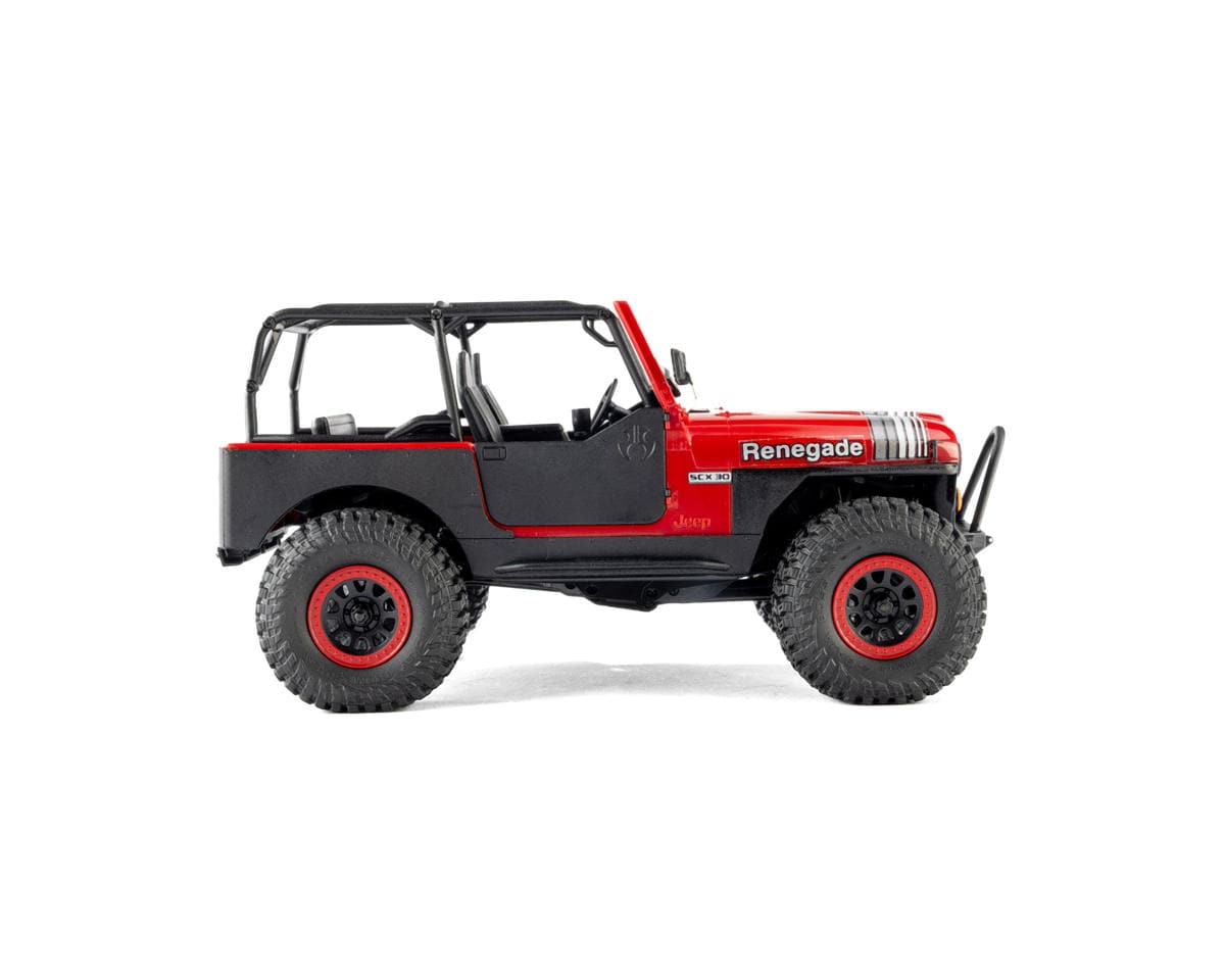 Axial SCX30 Jeep CJ-7 Renegade 1/30 Brushed Rock Crawler RTR Red