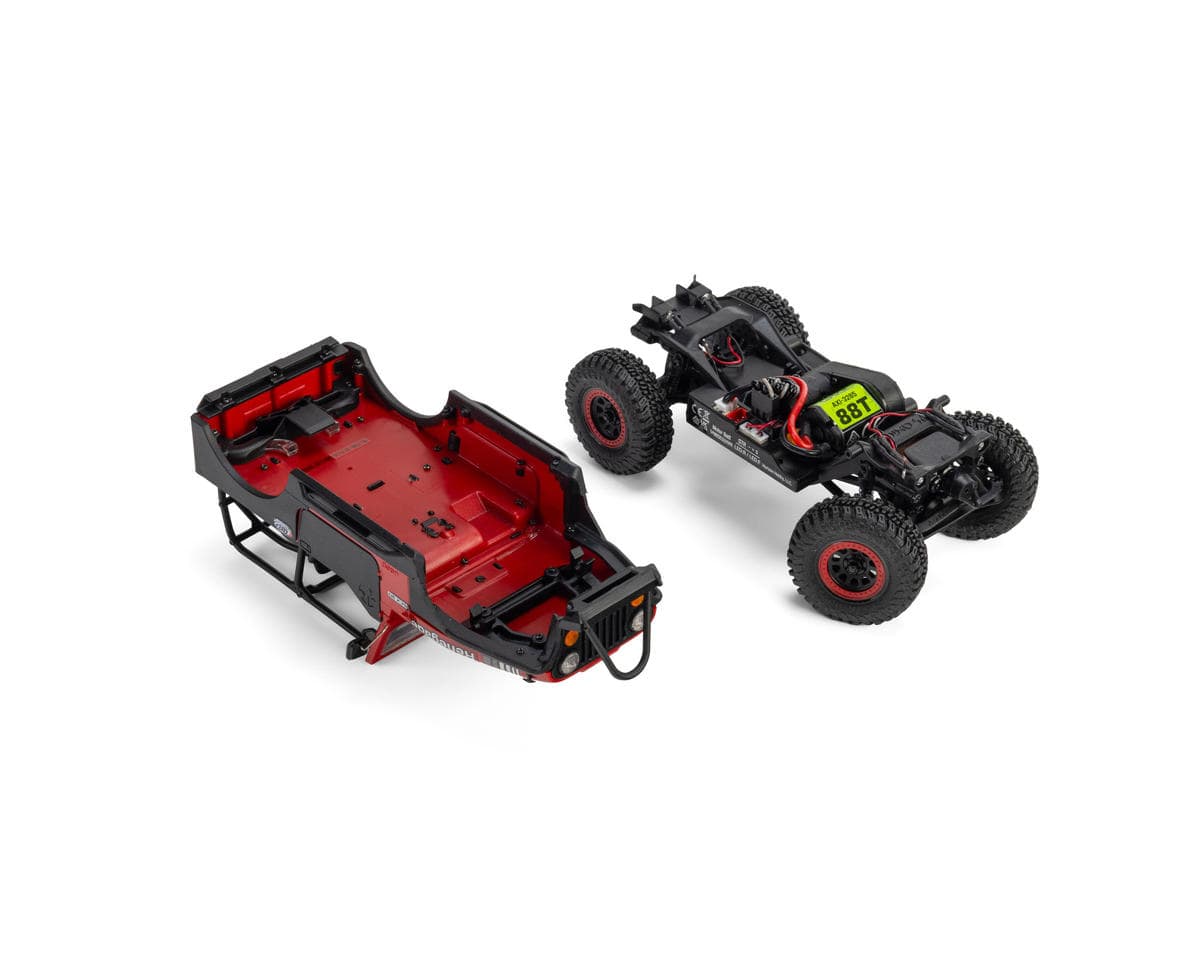Axial SCX30 Jeep CJ-7 Renegade 1/30 Brushed Rock Crawler RTR Red