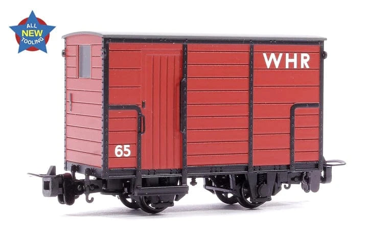Bachmann 393-102 OO-9 RNAD Enclosed-End Brake Van WHR Red - Hobbytech Toys
