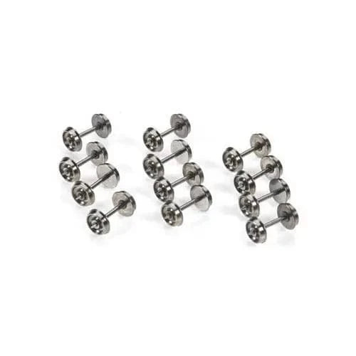 Bachmann 42903 HO Scale 36inch Flat Back Wheel Sets (12 Per Card) - Hobbytech Toys
