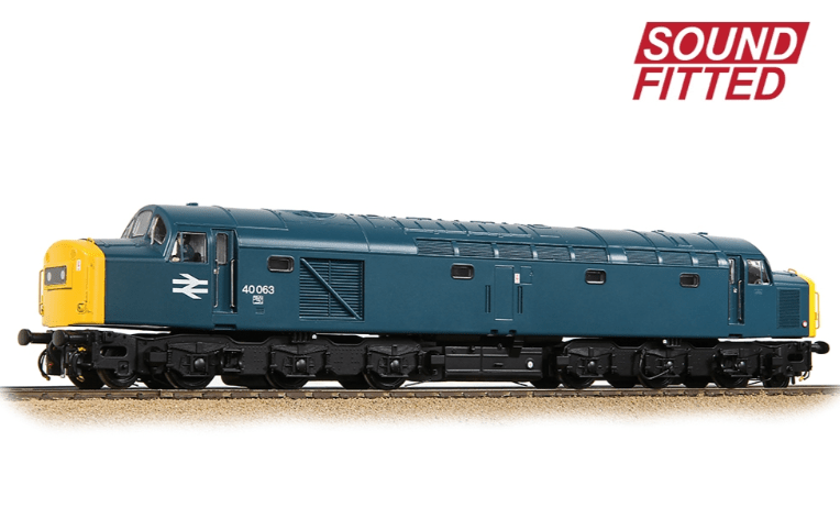 Bachmann Branchline 32 - 490SF OO Scale Class 40 Centre Headcode 40063 BR Blue - DCC/Sound - Hobbytech Toys